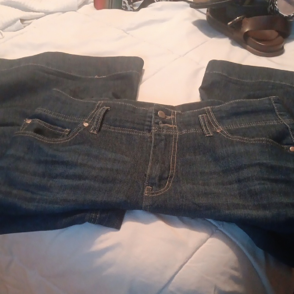 Classic Women's Dark Blue Denim Jeans